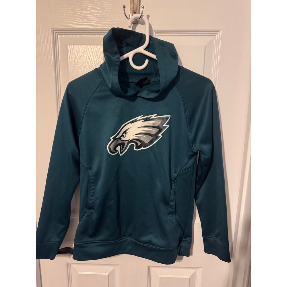Philadelphia Eagles Hoodie Youth Green NFL Team Apparel Youth 8-10 Pullover